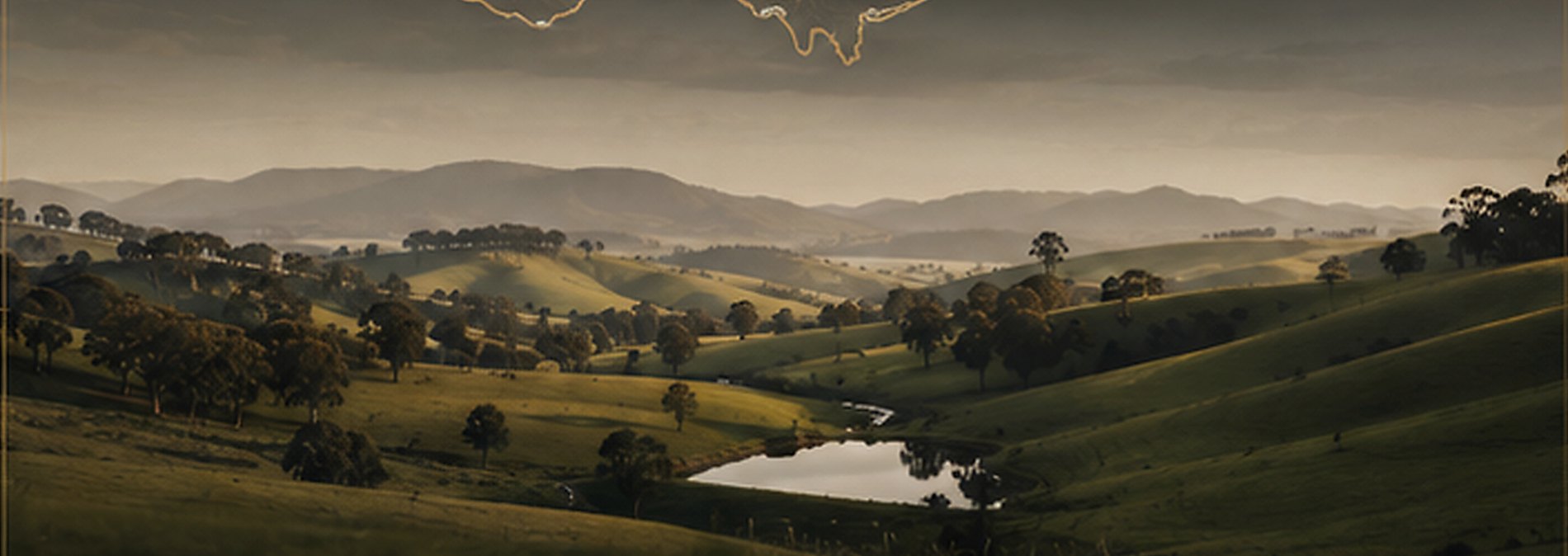 Rolling Victorian countryside